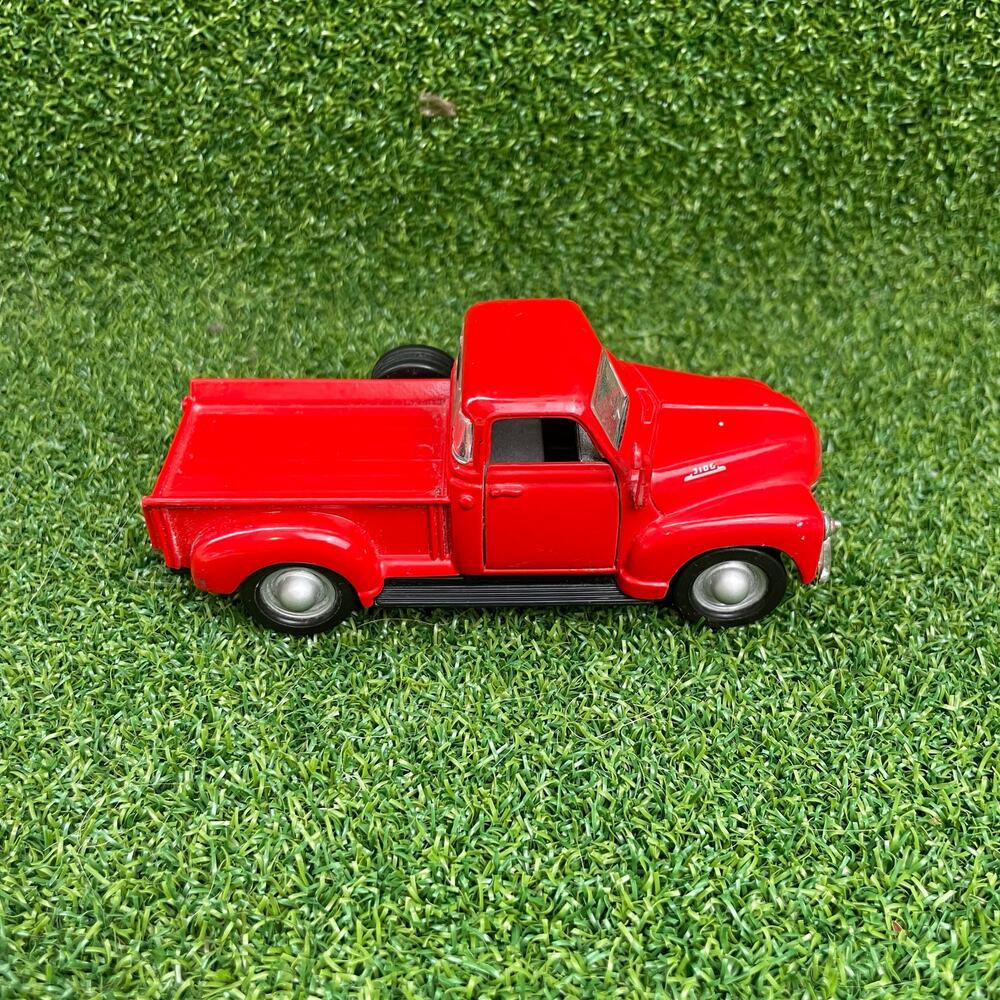 Vintage 1953 Chevrolet 3100 Chevy Red Pickup Truck Scale 1/36